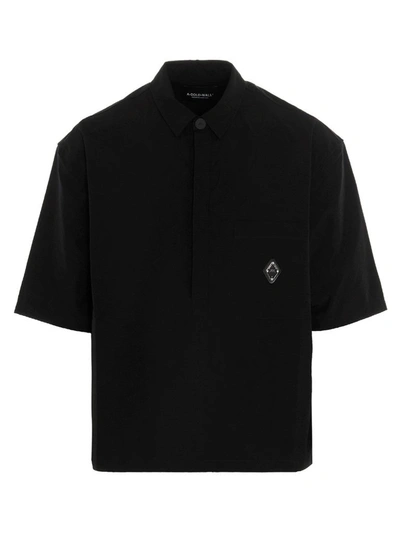 Shop A-cold-wall* Men's Black Other Materials Polo Shirt