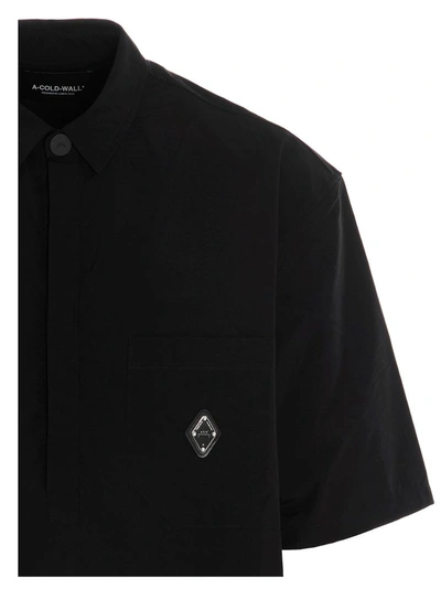 Shop A-cold-wall* Men's Black Other Materials Polo Shirt