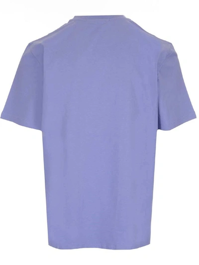 Shop Msgm Men's Purple Other Materials T-shirt