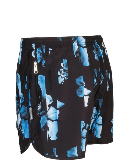Shop Neil Barrett Men's Black Polyester Shorts