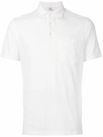 Shop Aspesi Men's White Cotton Polo Shirt