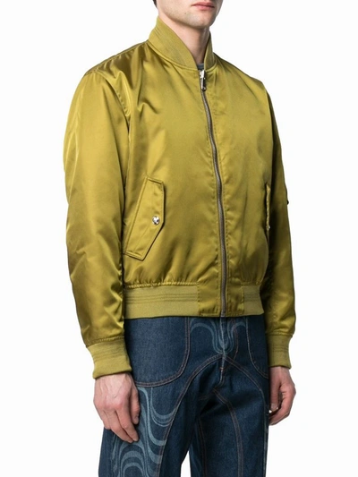 Shop Versace Men's Green Polyamide Outerwear Jacket