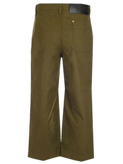 Shop Loewe Men's Green Other Materials Pants