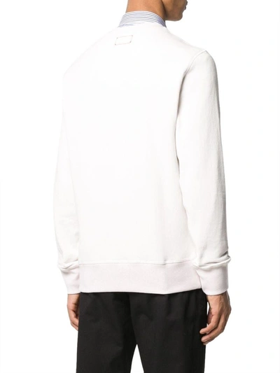 Shop Alexander Mcqueen Men's White Cotton Sweatshirt