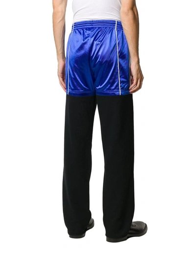 Shop Balenciaga Men's Blue Polyester Pants
