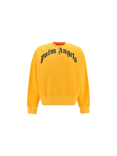 Shop Palm Angels Men's Yellow Other Materials Sweater