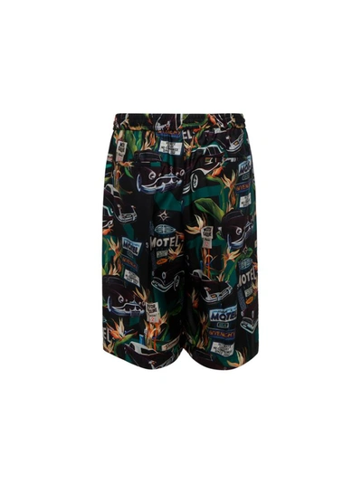 Givenchy Printed Bermuda Shorts In Black