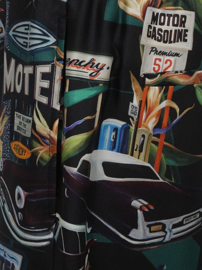 Givenchy Printed Bermuda Shorts In Black