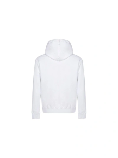 Shop Dsquared2 Men's White Cotton Sweatshirt