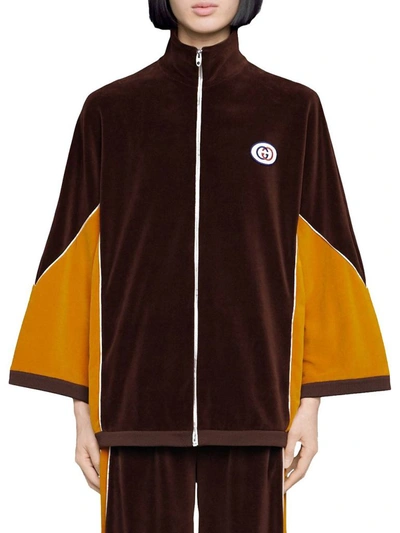 Shop Gucci Men's Brown Cotton Sweatshirt