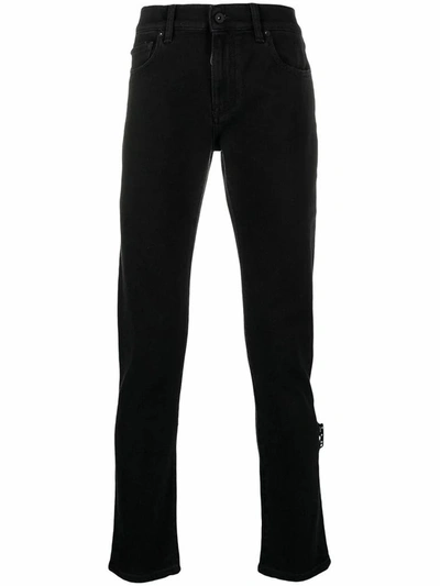 Shop Off-white Men's Black Cotton Jeans