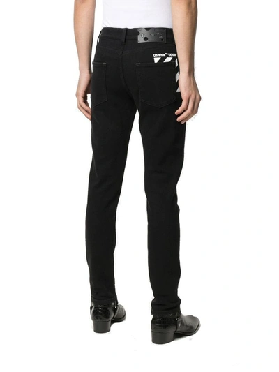 Shop Off-white Men's Black Cotton Jeans