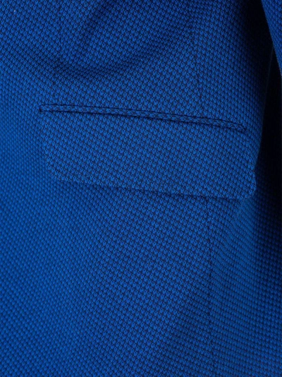 Shop Etro Men's Blue Cotton Blazer