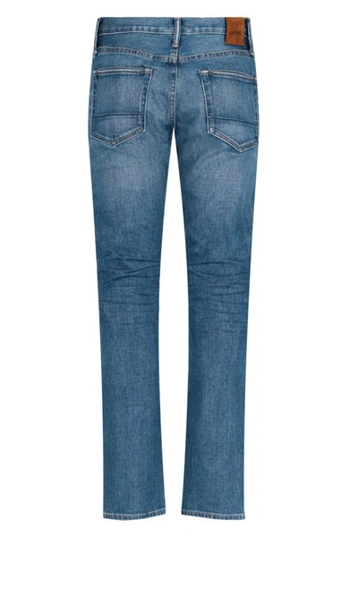 Shop Tom Ford Men's Blue Cotton Jeans