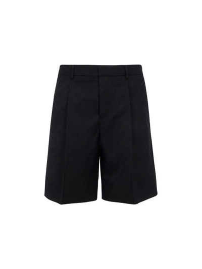 Shop Givenchy Men's Black Wool Shorts