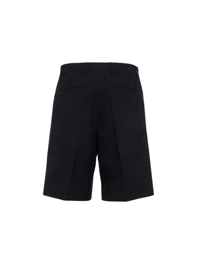 Shop Givenchy Men's Black Wool Shorts