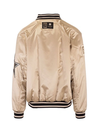 Shop Fendi Beige Outerwear Jacket