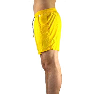 Shop Mc2 Saint Barth Men's Yellow Polyester Trunks