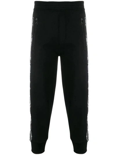 Shop Neil Barrett Men's Black Viscose Joggers