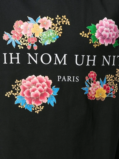 Shop Ih Nom Uh Nit Men's Black Cotton T-shirt