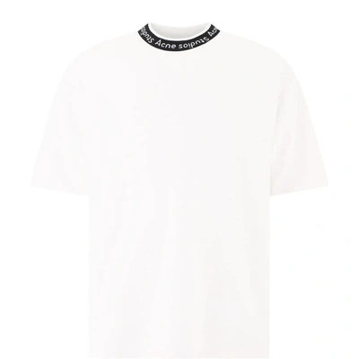 Shop Acne Studios Men's White Other Materials T-shirt