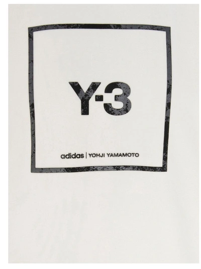 Shop Adidas Y-3 Yohji Yamamoto Men's White Cotton Sweatshirt