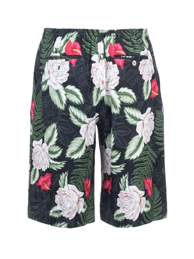 Shop Gucci Men's Green Viscose Shorts