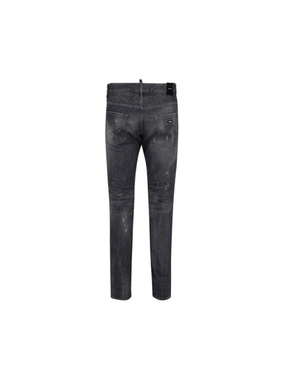 Shop Dsquared2 Men's Grey Cotton Jeans