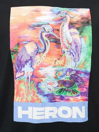 Shop Heron Preston Men's Black Cotton T-shirt