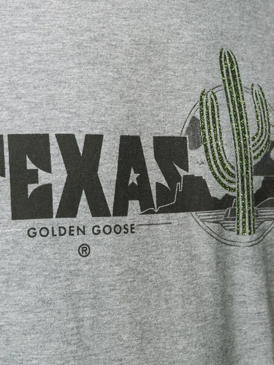 Shop Golden Goose Men's Grey Cotton T-shirt