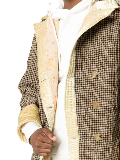 Shop Gucci Men's Beige Cotton Coat