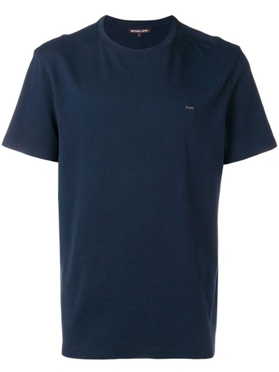 Shop Michael Michael Kors Michael Kors Men's Blue Cotton T-shirt