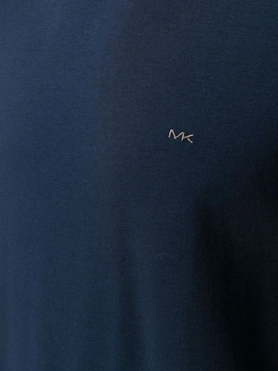 Shop Michael Michael Kors Michael Kors Men's Blue Cotton T-shirt
