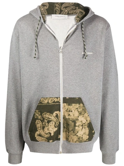 Shop Golden Goose Men's Grey Cotton Sweatshirt