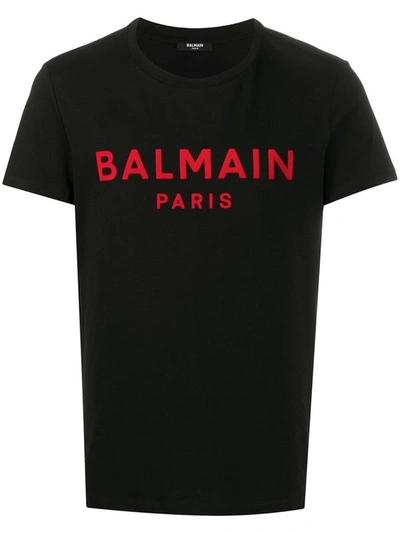 Shop Balmain Black T-shirt