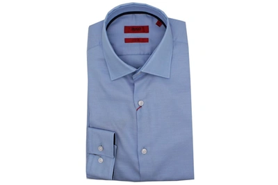 Shop Hugo Boss Men's Light Blue Cotton Shirt