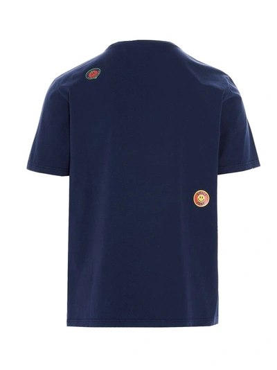 Shop Golden Goose Men's Blue Cotton T-shirt