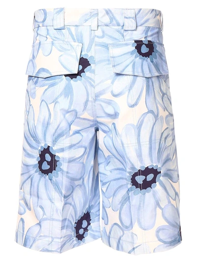 Shop Jacquemus Men's Light Blue Cotton Shorts