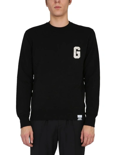 Shop Golden Goose Men's Black Other Materials Sweatshirt