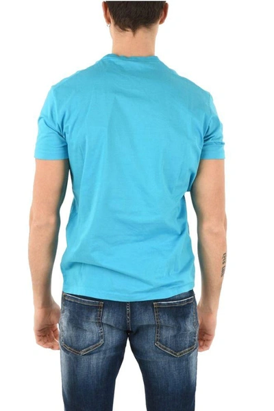 Shop Dsquared2 Men's Light Blue Cotton T-shirt