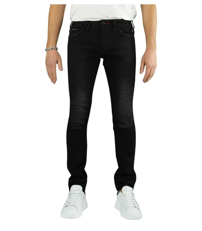 Shop Philipp Plein Men's Black Other Materials Jeans