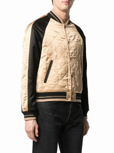 Shop Saint Laurent Men's Beige Viscose Jacket