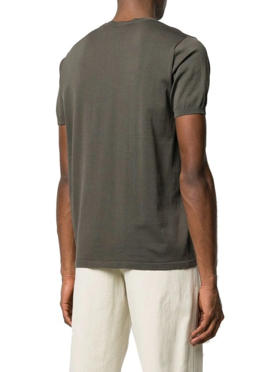 Shop Aspesi Men's Green Cotton T-shirt