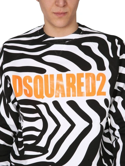 Shop Dsquared2 Men's White Other Materials Sweatshirt