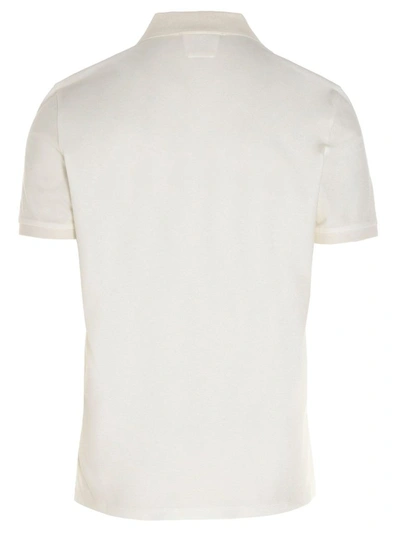 Shop C.p. Company Cp Company Men's White Cotton Polo Shirt