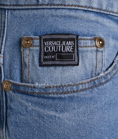 Shop Versace Men's Blue Other Materials Jeans