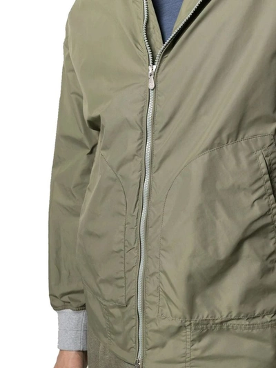 Shop Brunello Cucinelli Men's Green Polyester Outerwear Jacket
