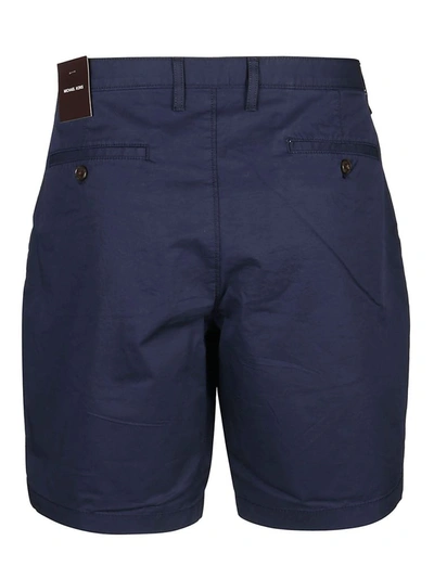 Shop Michael Kors Men's Blue Cotton Shorts