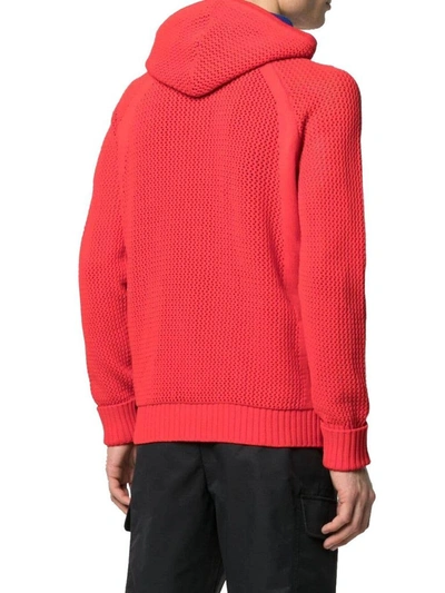 Shop Stone Island Men's Red Polyamide Sweater