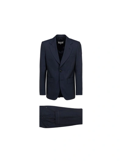 Shop Maison Margiela Men's Blue Other Materials Suit